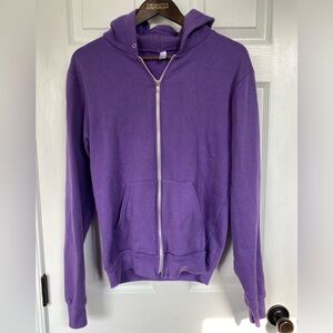 American Apparel Lavender Zip-Up Jacket